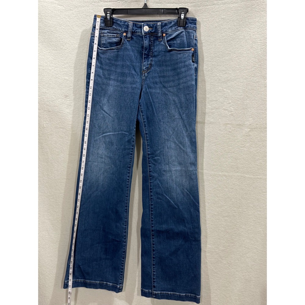 Silver Jeans Co Womens Wide Leg Mid Rise Medium Wash Denim Blue Jeans size 29 - Picture 5 of 9
